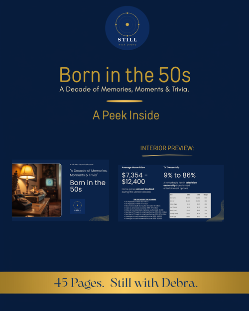 1950s Decade Trivia Book: Baby Boomer Nostalgia (Digital Download)