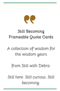 Frameable Quote Cards – Inspirational Wisdom for Seniors (4x6, 5x7) (Instant Download)